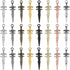 SUNNYCLUE 1 Box 80Pcs Sword Charm Punk Charms Silver Alloy Gothic Steampunk Mini Bookmarks Sword Knife Charm for Jewelry Making Charms Supplies DI...