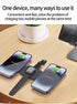 3 in 1 Charging Station for Apple,Magnetic Foldable Charger for Travel,Wireless Charger Pad for iPhone 15/14/13/12/Pro/Max/Mini,iWatch Ultra/SE/9/...