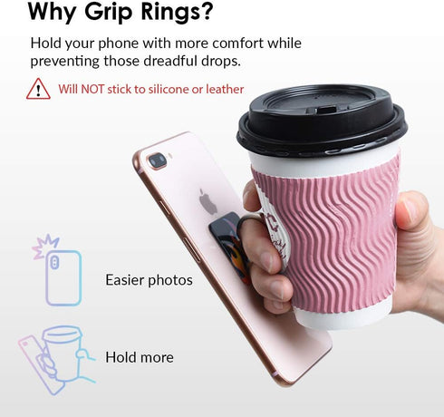 Velvet Caviar Cell Phone Ring Holder - Finger Ring & Stand - Improves Phone Grip Compatible with iPhone, Galaxy, Most Smartphones (Pineapple)...