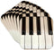 3dRose cst_45224_2 Piano Keys-Instruments-Photography-Soft Coasters, Set of 8...