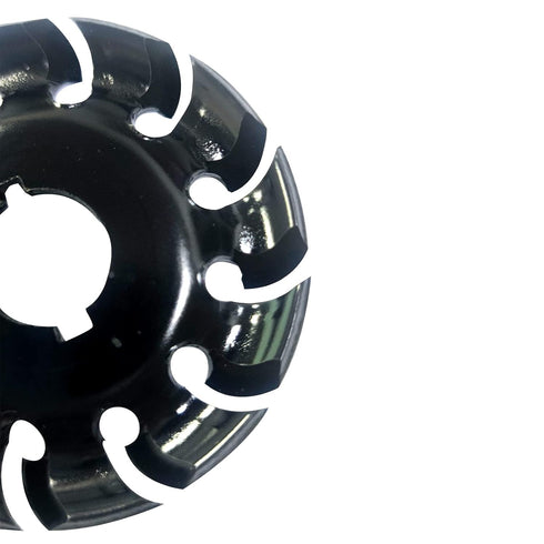 Wood Shaping Disc Wood Carving Disc,Manganese Steel 12 Teeth Wood Shaping Disc Saw Blade, Wood Disc Cutting for 100115125 Angle Grinder Woodworkin...