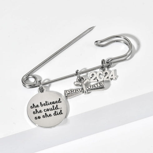 Class of 2024 Graduation Cap Brooch Pin High School Graduation Inspiration Jewelry Gift for Her...