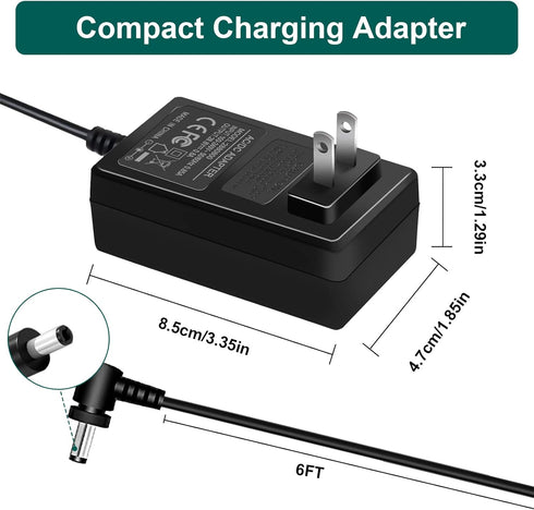 28.8V Charger for Shark Vertex DK33-288080H-U IZ441HBRN IZ462H IZ440H IZ482H IZ483H IZ662H IZ682H IZ682H IZ562H IZ862H Cordless Stick Vacuum Power...