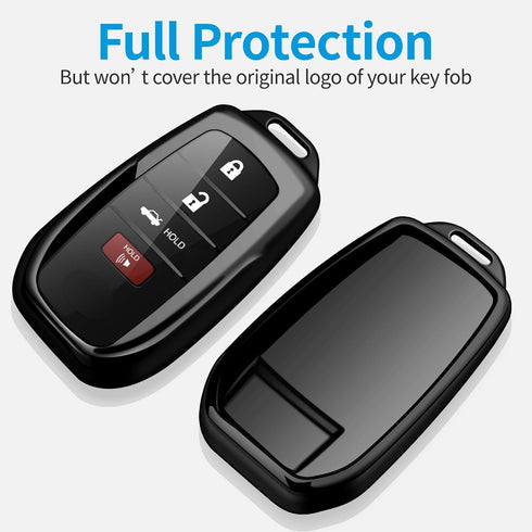 Compatible with Toyota Key Fob Cover with keychain,Key Shell Case for 2025 Camry,2021-2025 Venza,RAV4 Prime,Sienna, 2019-2025 Land Cruiser,Fortune...