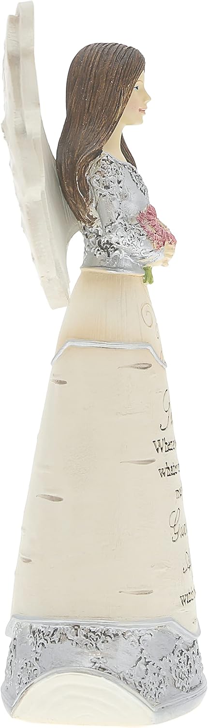 Pavilion Gift Company Elements Sister Guardian Angel Figurine, 6", Pink...