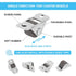 8Pcs 1/2 Inch Mini Caster Wheels Low Profile, Self Adhesive Single Direction Tiny Wheels, Little Rubber Rolling Wheels with Steel Top Plate for Sm...