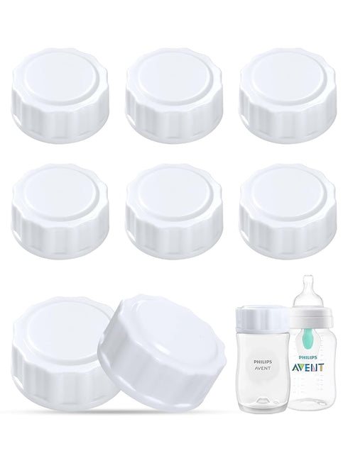 Travel and Storage Bottle Caps Compatible with Avent Baby Bottles, Bottle Lids Replacement, 8 Count...