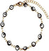 Colorful Lucky Evil Eye Bead Bracelet Choker Necklace Jewelry Set Rainbow Link Chain Protection Amulet Collar Necklace for Women Men Good Luck Jew...