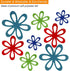 BYKITCHEN Felt Pan Separators, Set of 20 & 4 Different Sizes, Flower Glass Bowl Dish Separator Protectors for Stacking and Protecting Glassware, C...