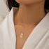 Unique Pearl Calla Lily Flower Necklace Charm Gold Silver Tone Pendant Jewelry Bridesmaid Gift...