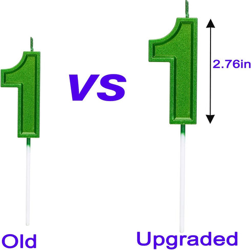 2.76 Inches Large Number Candles Birthday Candles Cake Numeral Candles Topper Decoration for Birthday Celebration Reunions Anniversary Party Suppl...