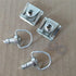 HTTMT MT278-CD 15mm Chrome Quick Release Fasteners Fairing Bolts Studs Quarter Turn + Clips...