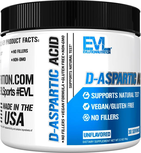 D Aspartic Acid Testosterone Booster for Men - 3120mg DAA D-Aspartic Acid Pre Workout Powder Muscle Builder for Men 3.12g - Men's Health Supplemen...