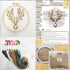 Meecaa Flowers Grass Leaves Embroidery Kit Starter Set, Hand Embroidery Set,Pattern Printed Cross Stitch Set for Beginner Adults, with Embroidery ...