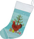 Caroline's Treasures BB9210CS New Hampshire Red Chicken Christmas Christmas Stocking, Teal Fireplace Hanging Stockings Christmas Season Party Deco...