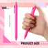 Fulmoon 50 Pcs Ballpoint Pens Bulk Retractable Comfortable Writing Pens Cute Back to School Supplies in Medium Point 1.0 mm for Teacher Student Br...