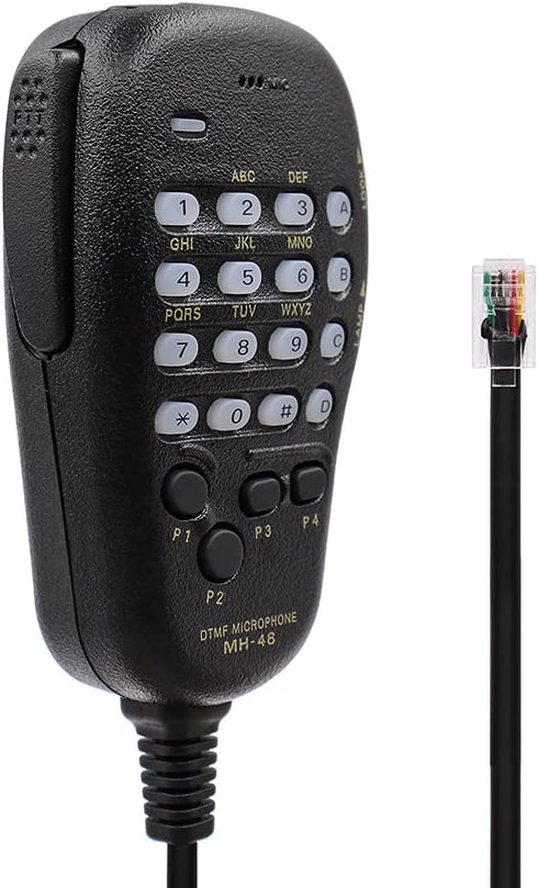 Handheld Microphone Speaker MH-48A6J with Button for YAESU FT-2900R FT-8900R FT-7900R FT-1807 FT-7800R FT-1900R FT-1500M FT-8500M radios......