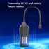 Portable Gas Leak Detector for Natural Gas, LNG, LPG with Audible, Visual and Vibration Alarm, Real-time Gas Concentration Display, Combustible Ga...