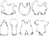 Baby Shower Theme Buggy Rocking Horse Bottle Cookie Cutter (7 Piece Set)...