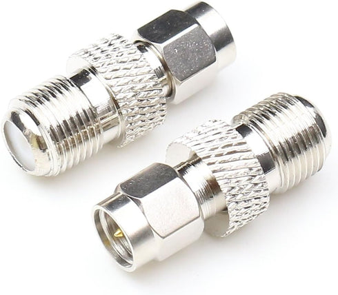SMA Male to F Female Connector, SMA to F type Coax Adapter 2Packs...