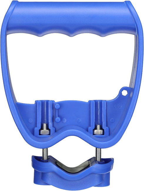 Back-Saving Tool Handle Attachment, Labor-Saving Tool Handle, Labor-Saving Ergonomic Shovel or Rake Handle, Add-on Universal Fitting Grip, Blue...
