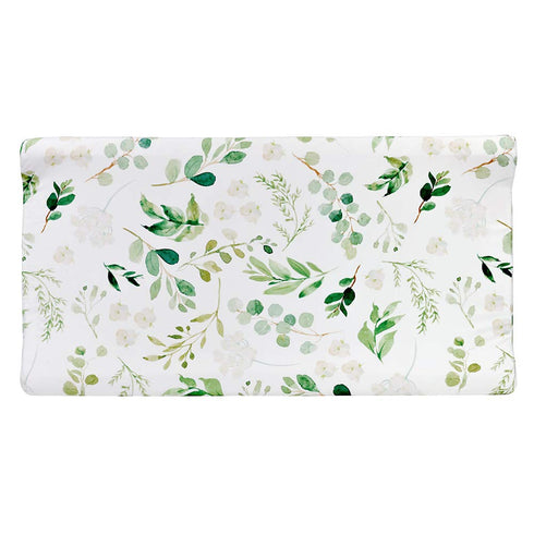 Diaper Changing Pad Cover, Green Leaf Changing Table Cover, Green Leaf Changing Pad Covers, Jersey Knit Changing Table Sheets, Gender Neutral Crib...