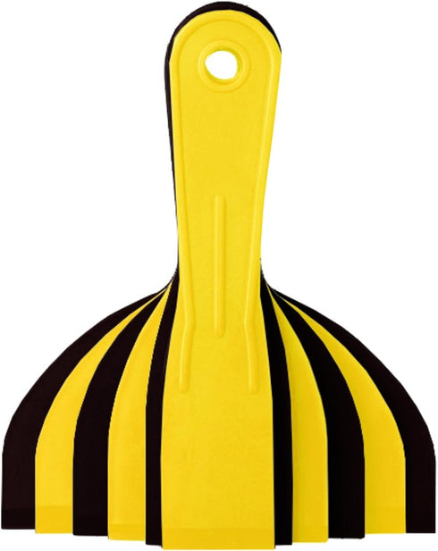 Bates- Plastic Putty Knife, 6 Pack, Black & Yellow, Plastic Paint Scraper, Plastic Scraper Tool, Putty Knife Set, Plastic Spreader, Spackle Tool, ...