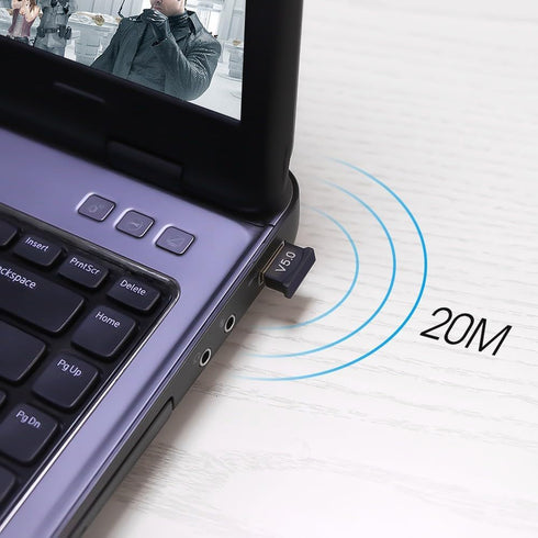Bluetooth Adapter for PC, USB Bluetooth Adapter 5.0 Transmitter Bluetooth Dongle Stick Bluetooth Receiver Adapter for PC Notebook......