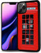 for iPhone 11 Pro Max, Durable Protective Soft Back Case Phone Cover, HOT12016 Red Phone Booth...