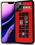 for iPhone 11 Pro Max, Durable Protective Soft Back Case Phone Cover, HOT12016 Red Phone Booth...