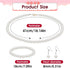 Pearl Jewelry Set for Women, 8mm White Pearl Necklace Fake Pearl Wedding Necklace 3 Pcs Simulated Faux Pearl Necklace Bracelet Earrings Set Costum...