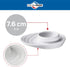 Set of 2 Egg Cups with Oval Base, White Porcelain Egg Holders for Hard or Soft Boiled Eggs, 3.5-Inch by 4-Inch...