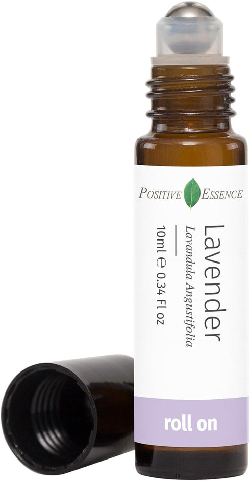 Lavender Essential Oil Roll On, Pure Lavender Essential Oil and Jojoba Oil for Relaxation and Skin Application, Leak-Proof Rollerball (10 mL)...