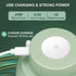 Electric Garlic Chopper Mini, Garlic Masher Crusher, Food Processor Small with Garlic Peeler And Spoon (100ML/3.3FL OZ, Green) 3.1 * 3.1 * 3.9 IN...
