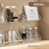 3 Pcs Medicine Cabinet Tray Organizer, Small Adhesive Bathroom Vanity Floating Shelves Storage for Toilet Cabinet, Mirror Cabinet, Wall, Counterto...