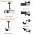 Upgraded Ceiling Wall Projector Mount Compatible with QKK, DR.J, DBPOWER, Anker, VANKYO, AAXA, Jinhoo, PVO, TMY, AuKing, and Most Other Mini Proje...
