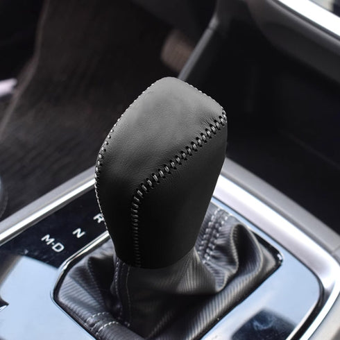Car Shift Knobs Cover Leather Shift Lever Gear Handle Cover for Subaru Crosstrek/Impreza 2024 2025 Decoration Accessories Scratch Prevention Prote...