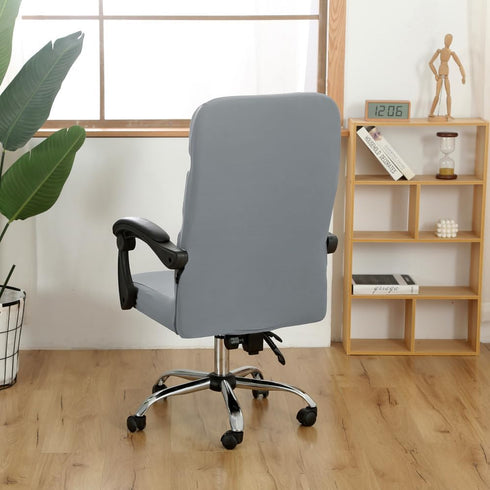 Office Chair Covers, Water Resistant Stretch Computer Chair Slipcover with Durable Zipper Universal Fit Boss Modern Simplism Style High Back Chair...