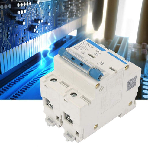 Current Circuit Breaker, DZ47-125 2P Current Miniature Circuit Breaker 400V 80/100/125A Leakage Protection Switch Supplemental Protection(100A)...