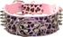 Spiked Studded Dog Collar, PU Leather Dog Collar, Adjustable Pet Collars for Medium or Large Breed Pet (XL, Leopard1)...