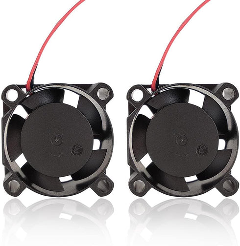 Zittop 2 Pieces BXR 25mm X 25 X 10 Brushless Cooling Fan Small Micro Flow CFM 12v C11...