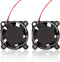 Zittop 2 Pieces BXR 25mm X 25 X 10 Brushless Cooling Fan Small Micro Flow CFM 12v C11...