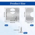 6 PCS Hinge Repair Kit Plate for Cabinet Hinges Repair Fixing Plates Stainless Steel Cabinet Hinge Repair Plate with Mounting Screw Hinge Repair R...