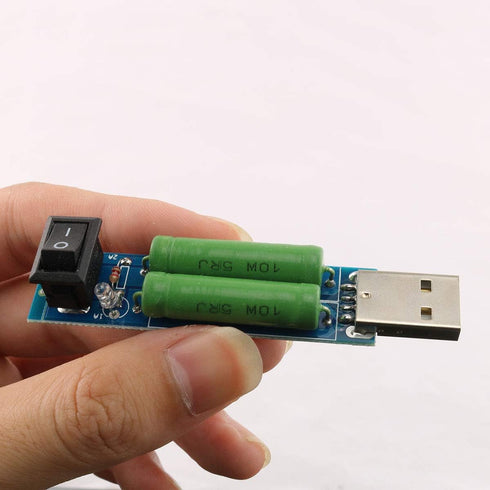 E-outstanding 2pcs Load Resistance Module 5V1A/2A Switchable Load Resistance Discharging Ageing Resistance Electronic Load Detector USB Mini Batte...