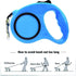 Pet Leash for Pet,10 FT Pet Walking Leash with Anti-Slip Handle,Strong Nylon Tape,Tangle-Free,One-Handed One Button Lock & Release,Suitable for Sm...