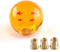 Round Ball Shift Knob for Most Manual Automatic Cars Universal Dragon Ball Gear Shift Knob with 3 Adapters M8x1.25, M10x1.25, M10x1.5(Yellow 4 Sta...