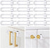 12 Packs Baby Proofing Sliding Cabinet Locks modacraft U-Shaped Child Safety Latches Adjustable White Locks for Handles Knobs Drawers Closet Cupbo...