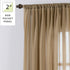 Thermoregulating Semi-Sheer Curtains – Energy-Saving Privacy Panels with UV Light Deflection, Heat & Cold Insulation (Taupe, 108" L x 59" W, Pack ...