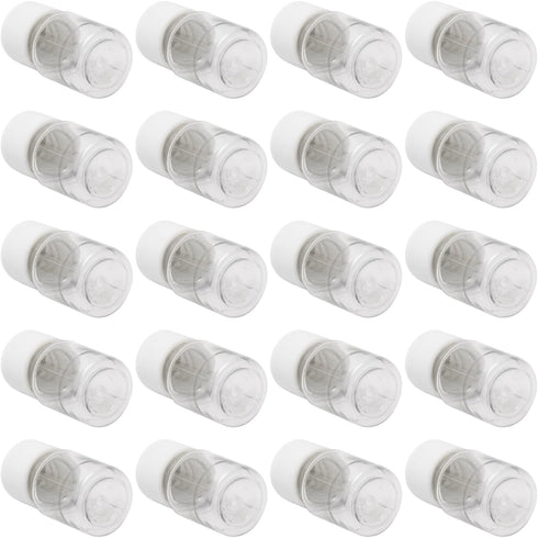 Othmro 100Pcs 5ml Plastic Bottles Lab Cylindrical Chemical Reagent Bottle Wide Mouth Laboratory Reagent Polyethylene Bottle Sample Sealing Liquid ...