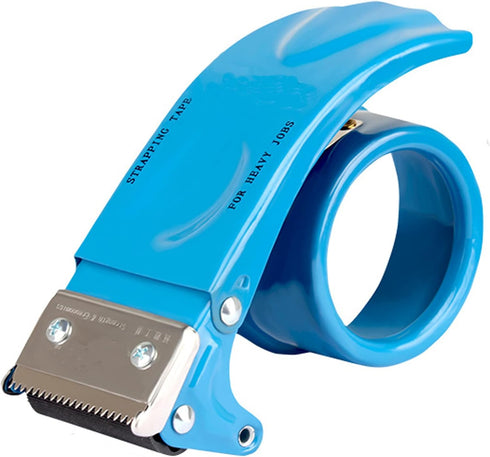 Metal Packaging Tape Dispenser Gun, 2-inch Wide Tape dispensers, Blue...